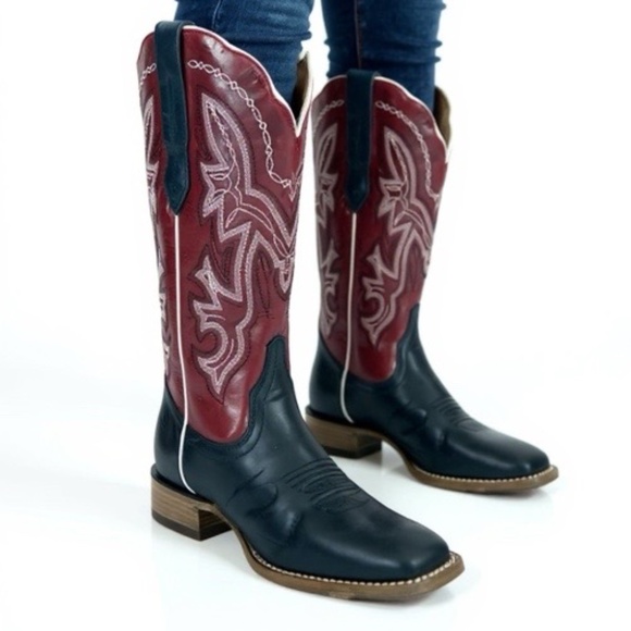 Buck & Brana Shoes - NIB Buck & Brana Women’s Fedra Authentic Leather Cowgirl Boots Size 8 Black